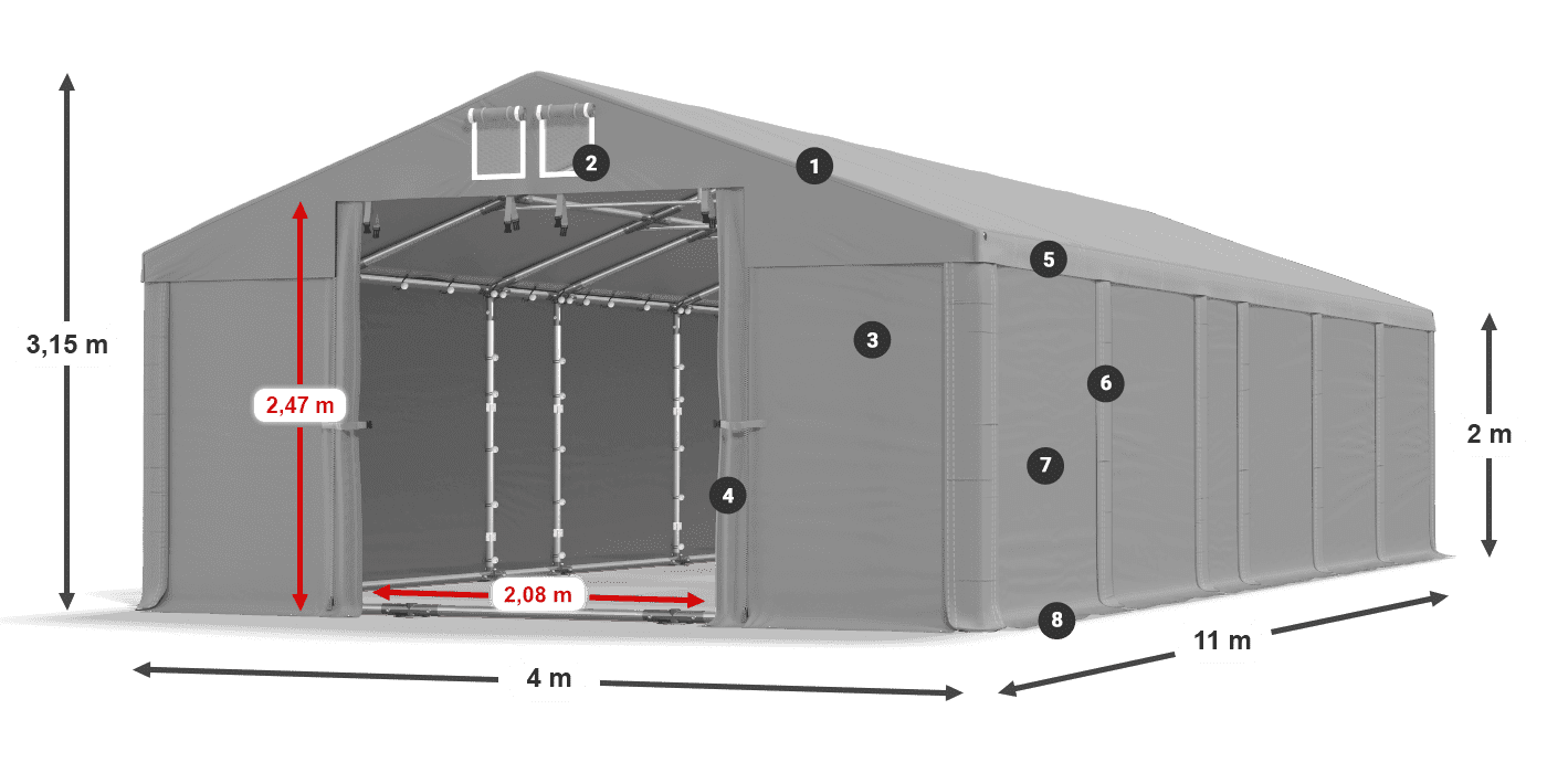 MFR 620 PVC legenda 2m