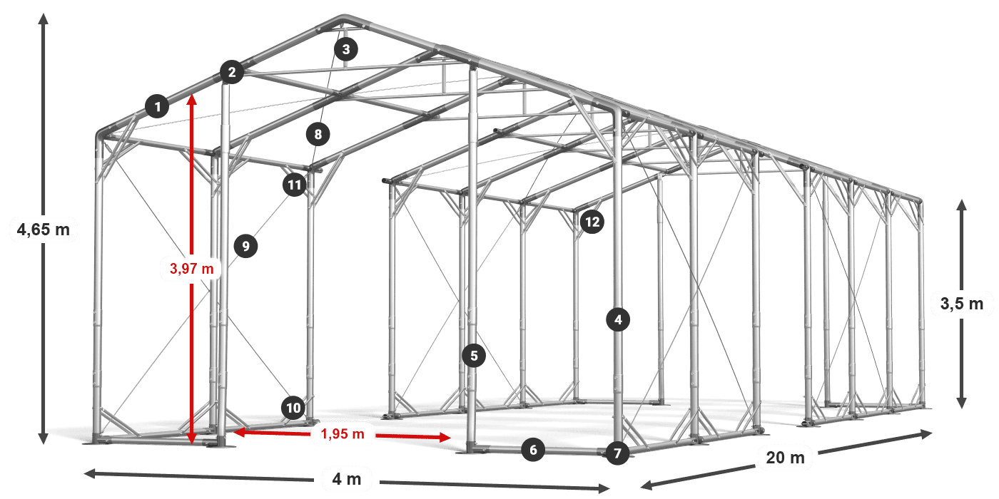 POLAR PLUS legenda 2,5m-4m