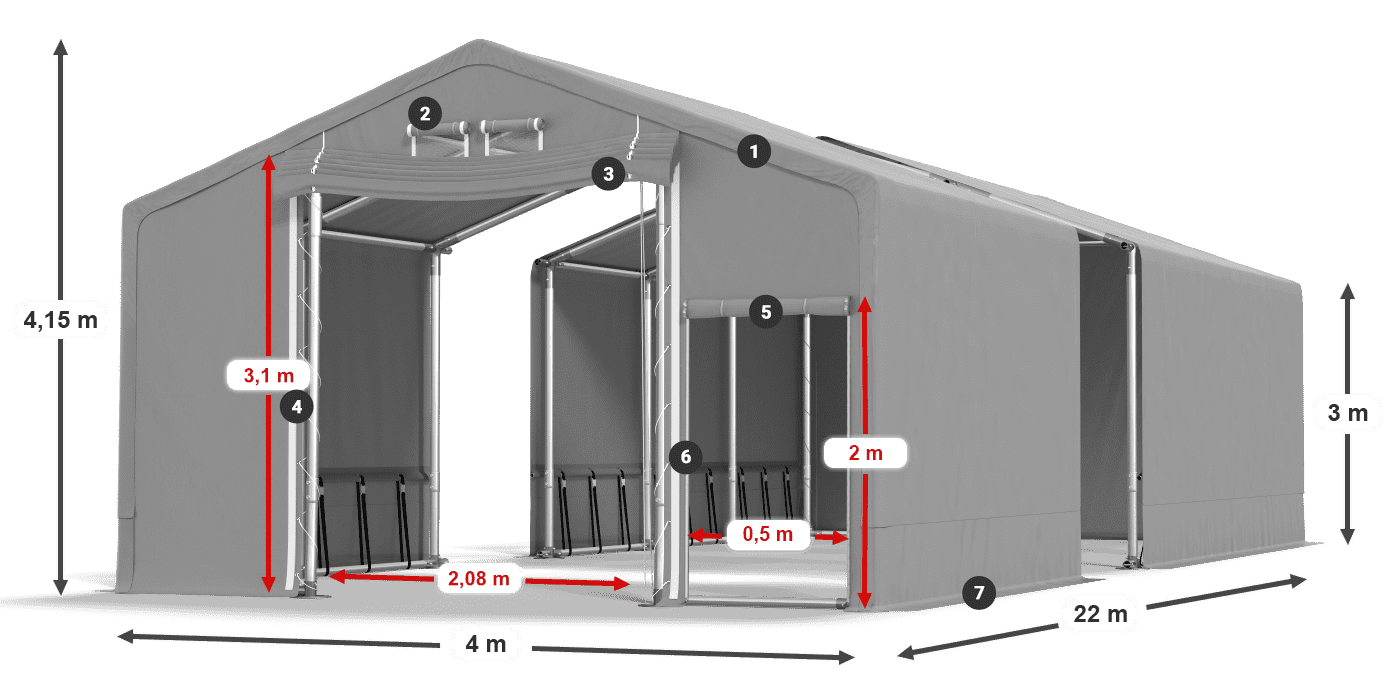 SFR 600 PVC legenda