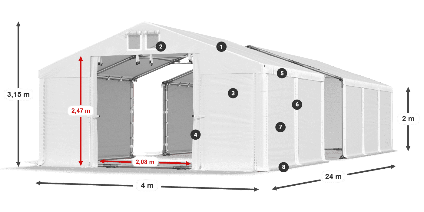MFR 620 PVC legenda 2m