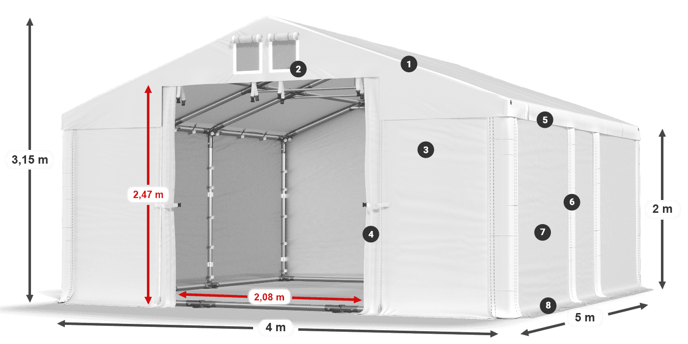 MFR 620 PVC legenda 2m
