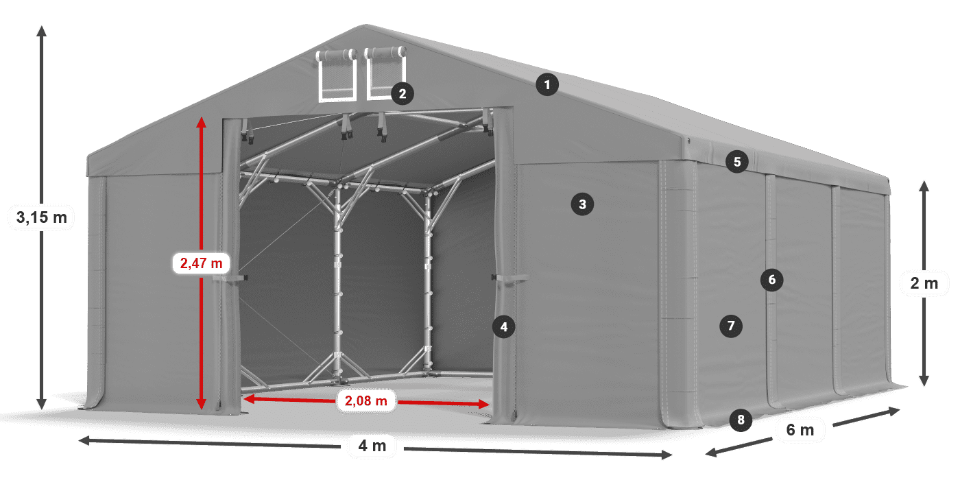 MFR 620 PVC legenda 2m