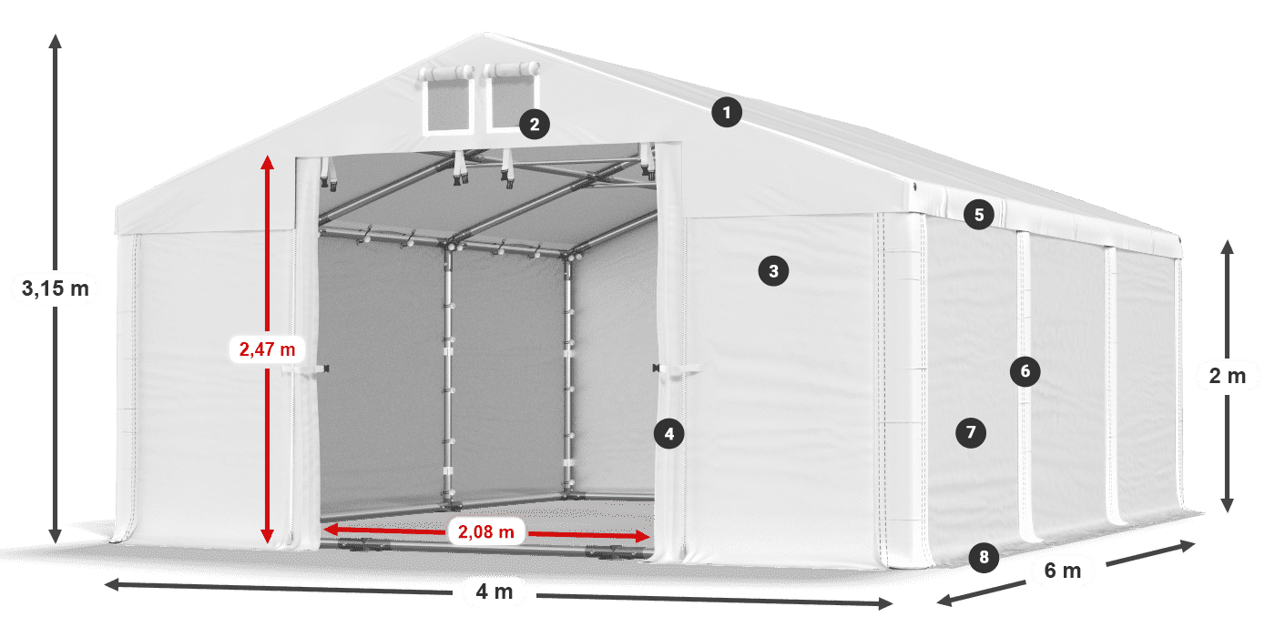 MFR 620 PVC legenda 2m