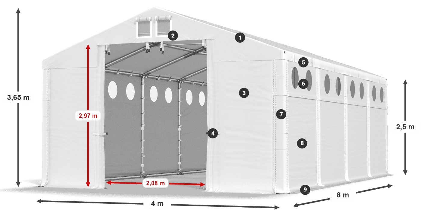 MSDO 560 PVC legenda 2,5 m