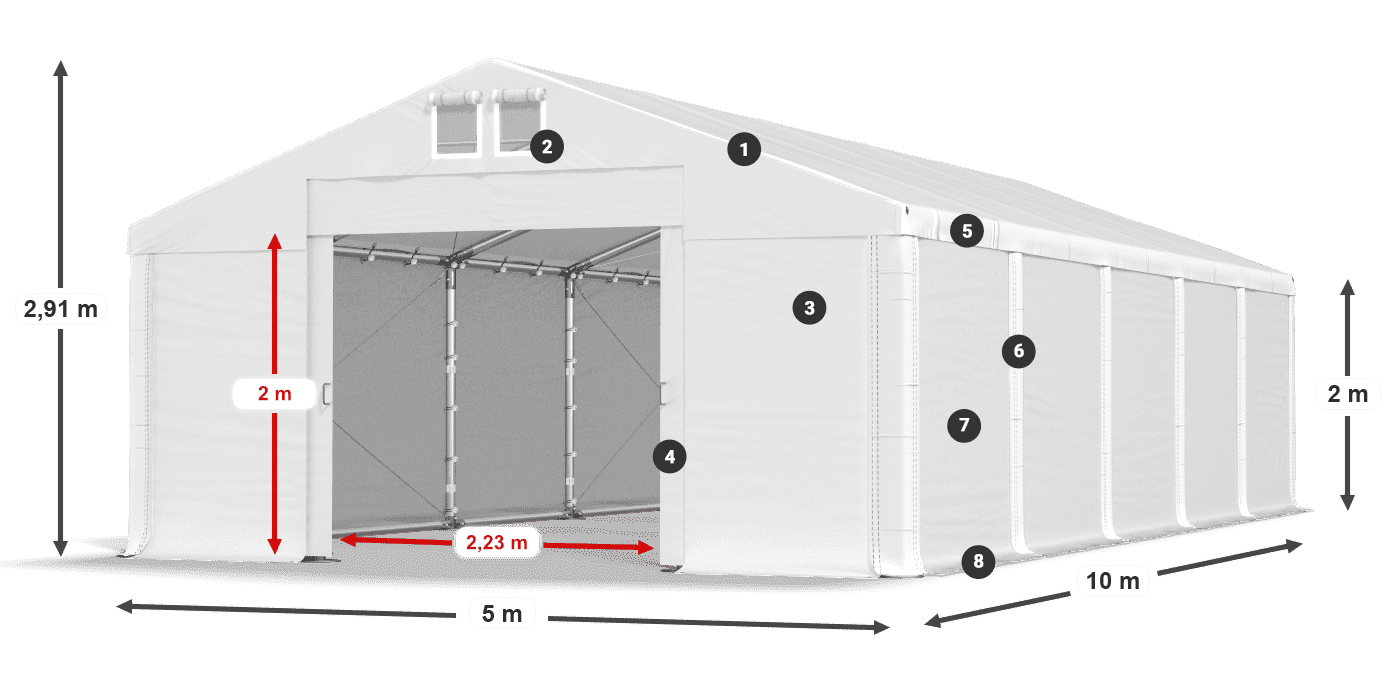 MFR 620 PVC legenda 2m
