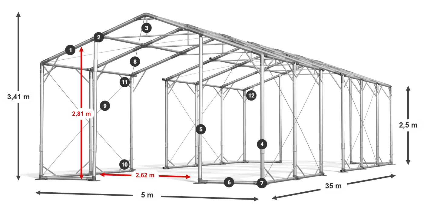 POLAR legenda 2,5m-4m