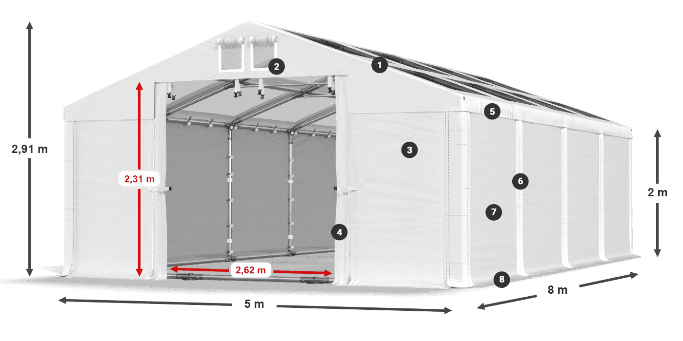 MMST 580 PVC legenda 2m