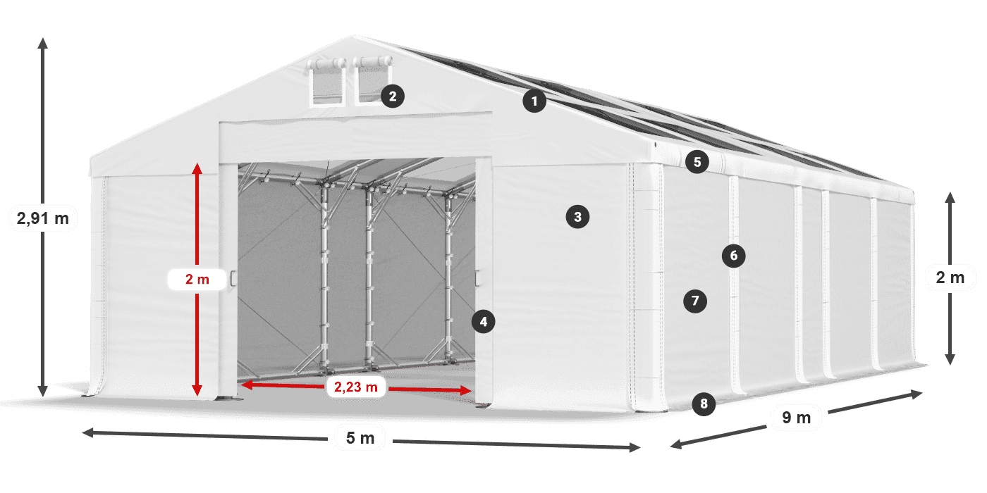 MMST 580 PVC legenda 2m