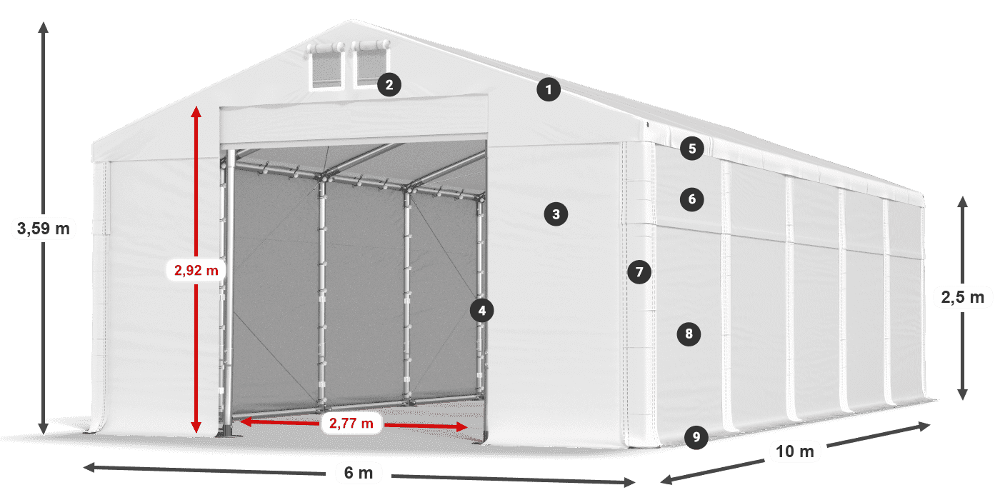 MFR 620 PVC legenda 2,5 m