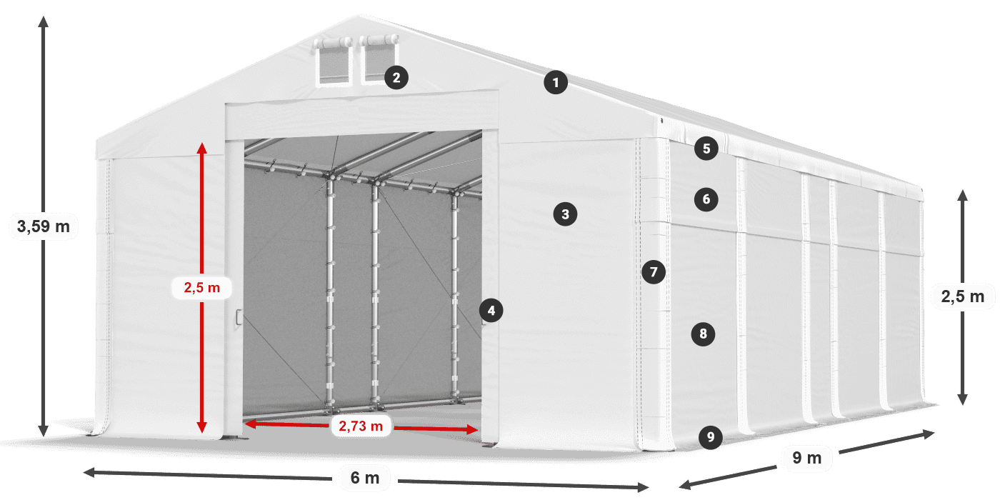 MFR 620 PVC legenda 2,5 m