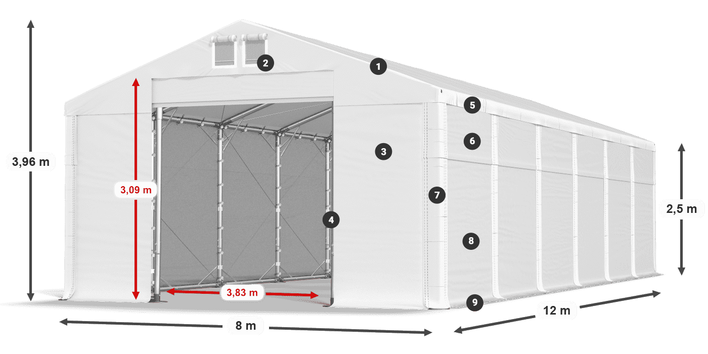 MFR 620 PVC legenda 2,5 m