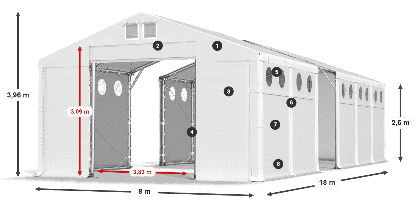 MSDO 560 PVC legenda 2,5 m