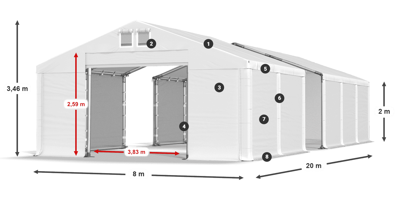MFR 620 PVC legenda 2m