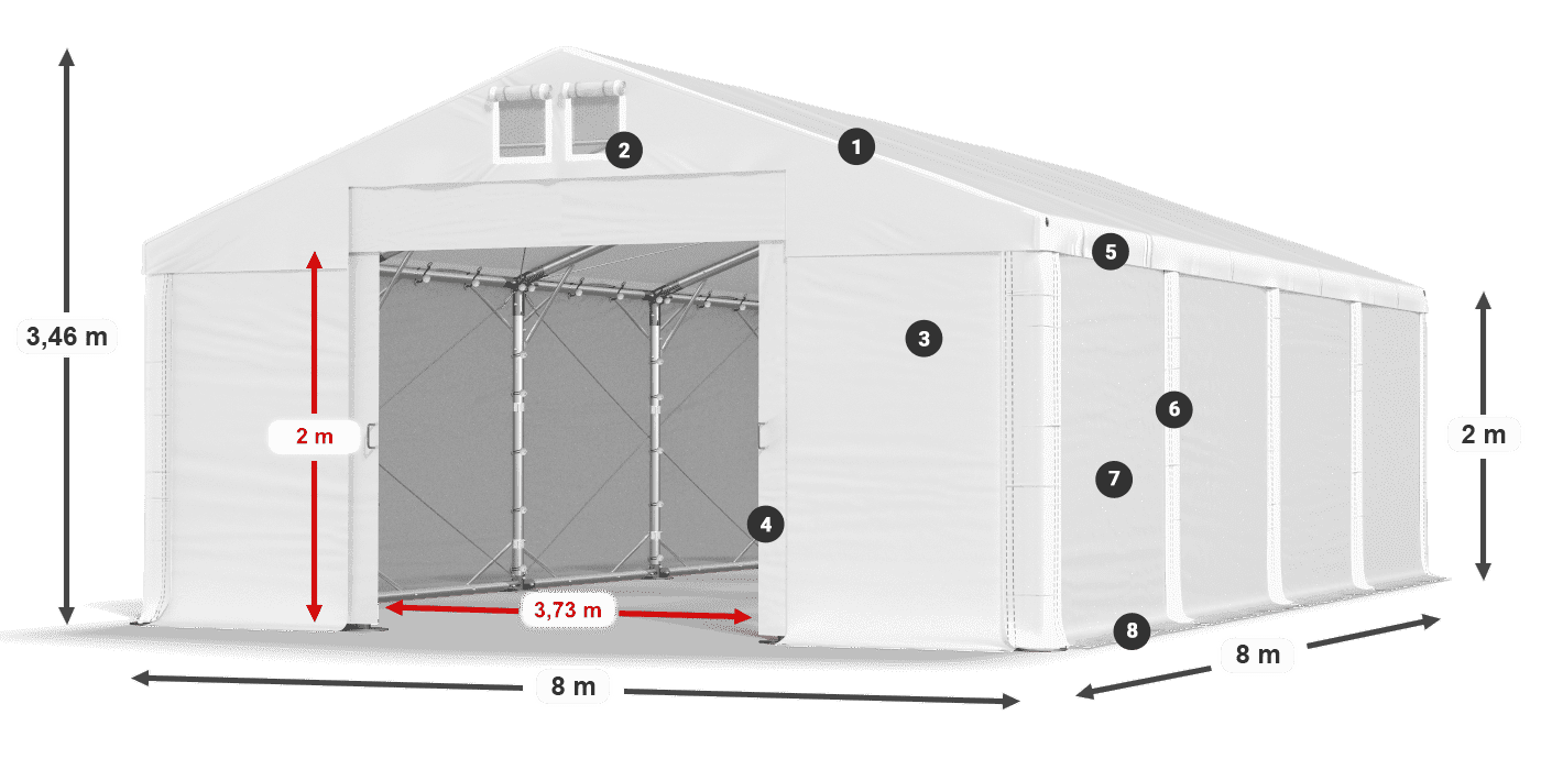 MFR 620 PVC legenda 2m