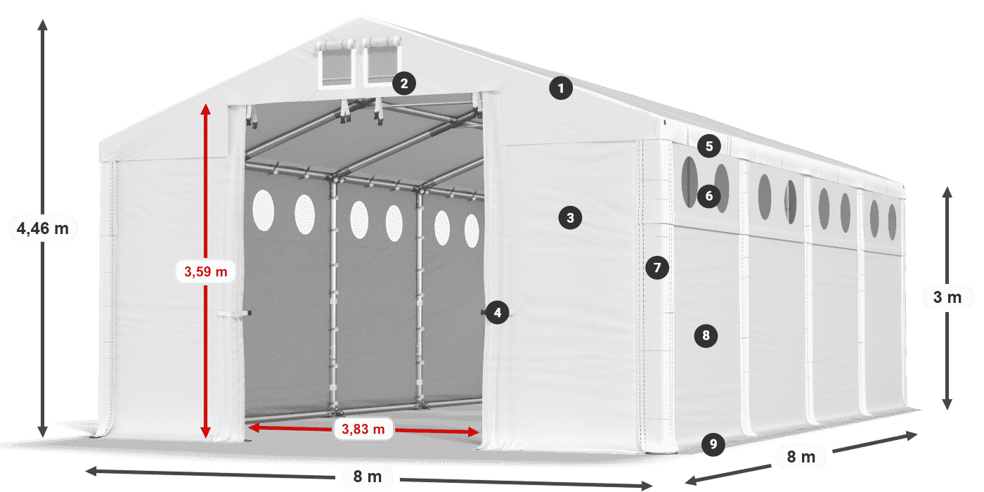 MMSO 580 PVC legenda 3m